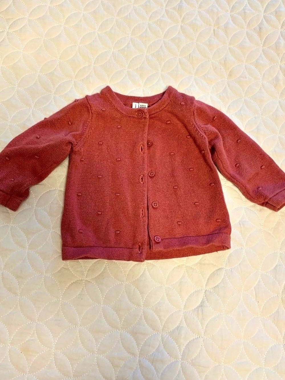 Janie and Jack Baby Cardigan in Red 6-12M Like New